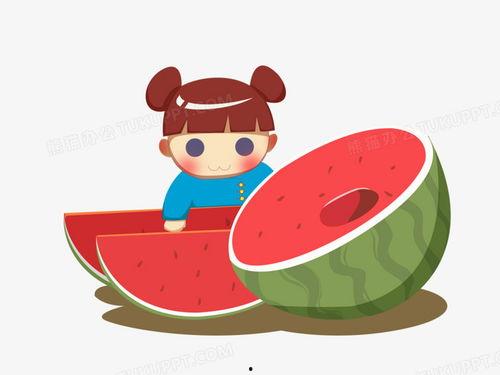 吃瓜吃的很甜 卡通,卡通里的甜蜜时光  第2张