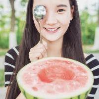 吃瓜可爱头像女孩,吃瓜可爱头像女孩风采展示